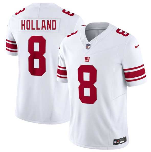 Men & Women & Youth New York Giants #8 Jevon Holland White 2025 F.U.S.E. Vapor Untouchable Limited Stitched Jersey